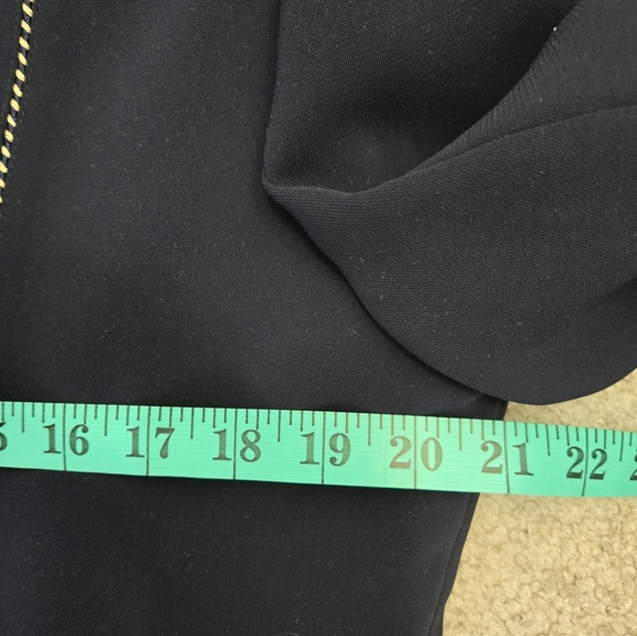 JAQUES VERT Navy Blue Women's Blazer with Gold Accents. Size 12 - Picture 10 of 11